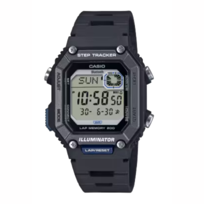 Casio General WS-B1000-1AV Bluetooth Digital Black Resin Band Men Watch